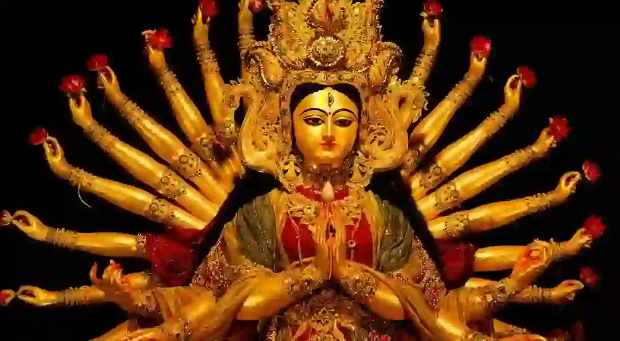 Navaratri is a nine-day festival honouring the nine forms of goddess Durga