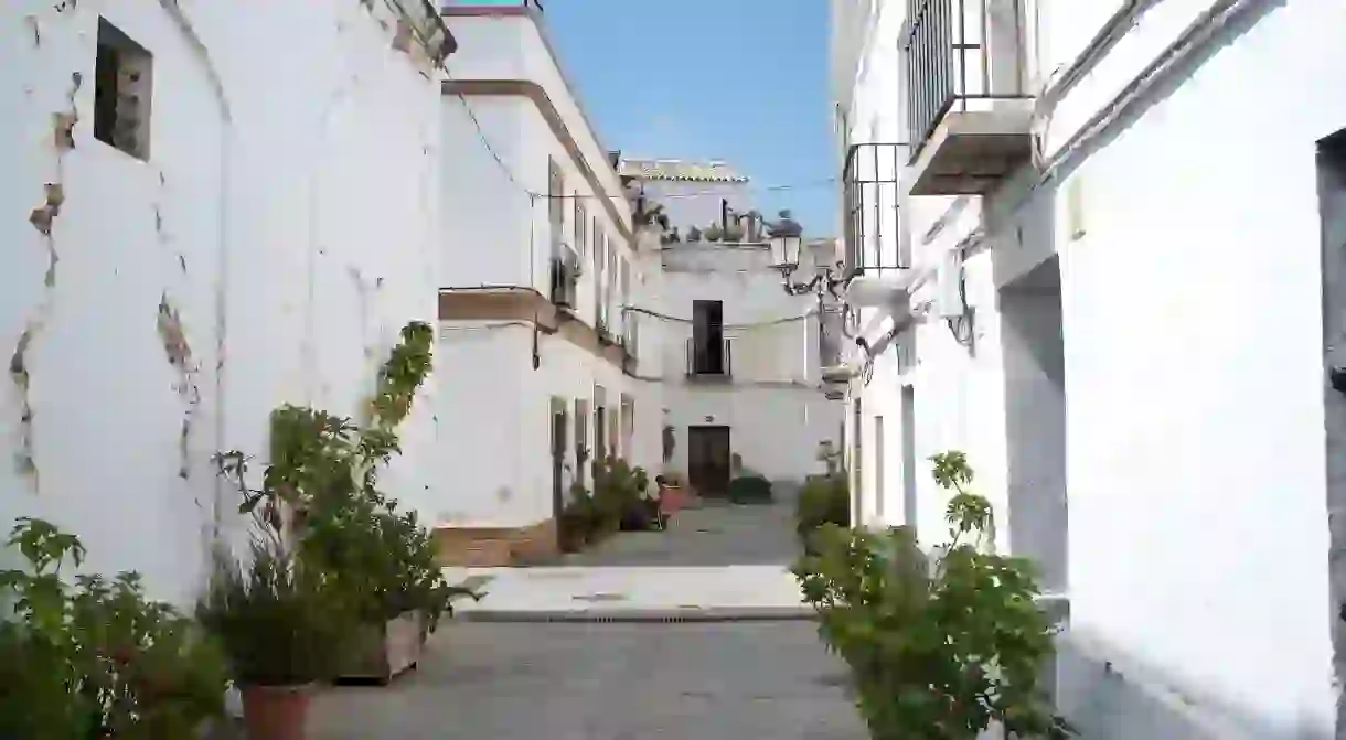 A street in the old part of Tarifa, southern Spain