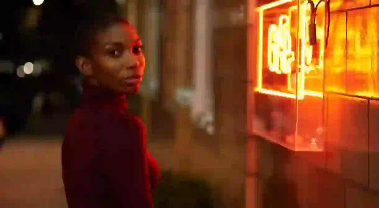 Michaela Coel sings in the musical Been So Long