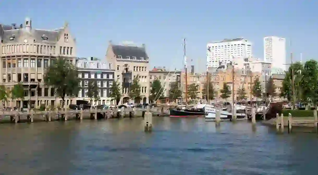 Historic Veerhaven harbour, Rotterdam, the Netherlands