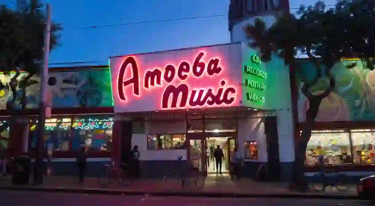 The independent Amoeba Music has three locations in California