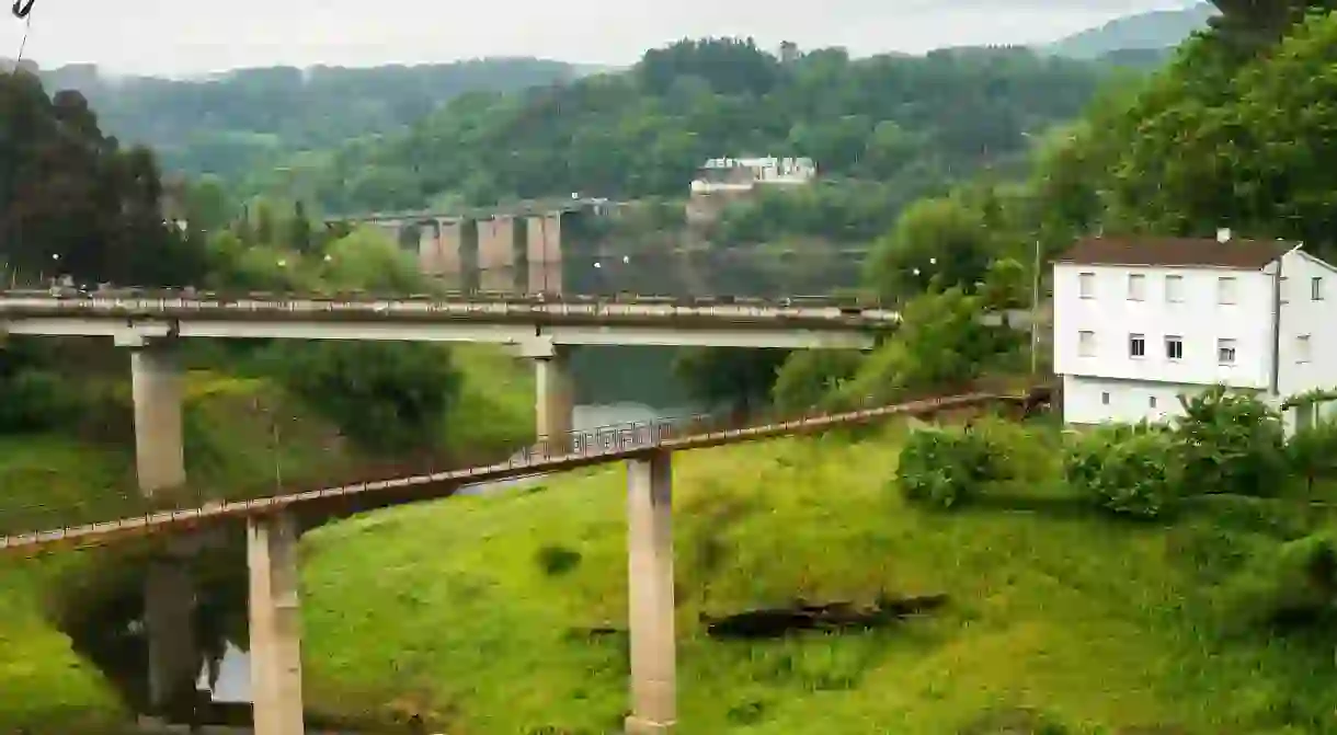 Portomarin, Province Lugo, Spain, Europe. Camino de Santiago.