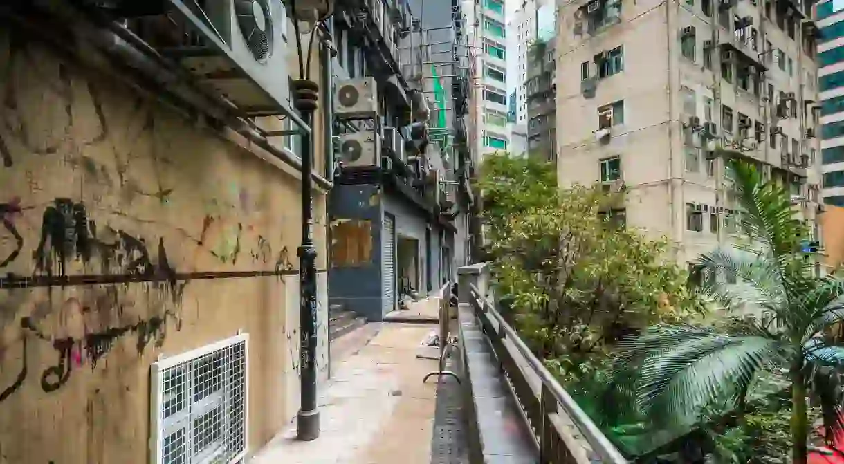 Hong Kong’s Kwai Fong is a warren of narrow alleyways