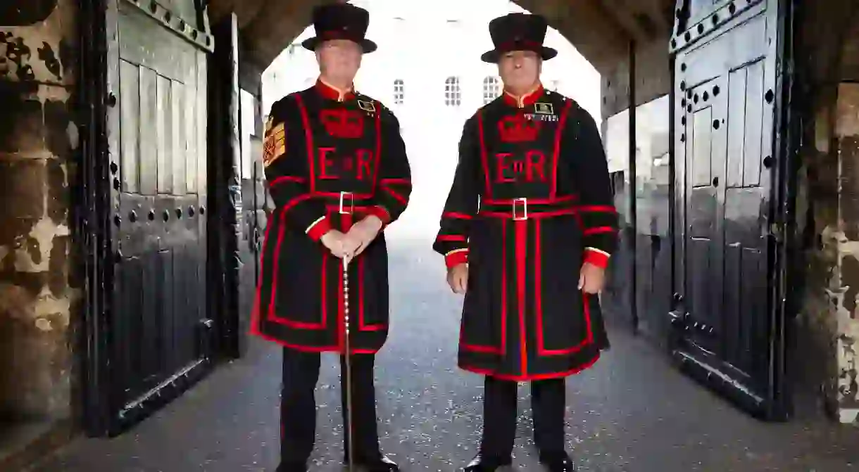 Yeoman warders Peter McGowran (left) and Bob Loughlin (right)