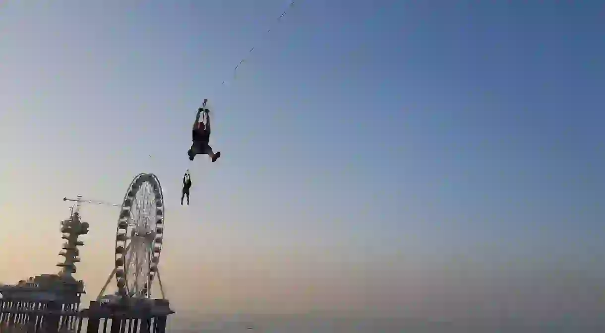 Scheveningen Piers zip line