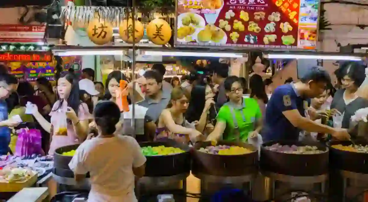 Jonker Walk street, Chinatown in Malacca, Malaysia.