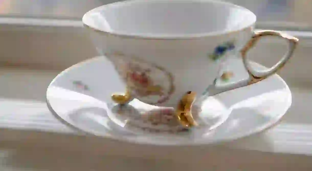 Delicate teacup at Kaffi Illmur