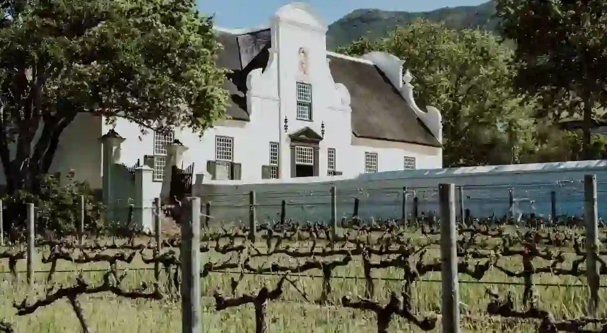 Groot Constantia wine farm in Cape Town, South Africa is a perfect example of Cape Dutch Architecture