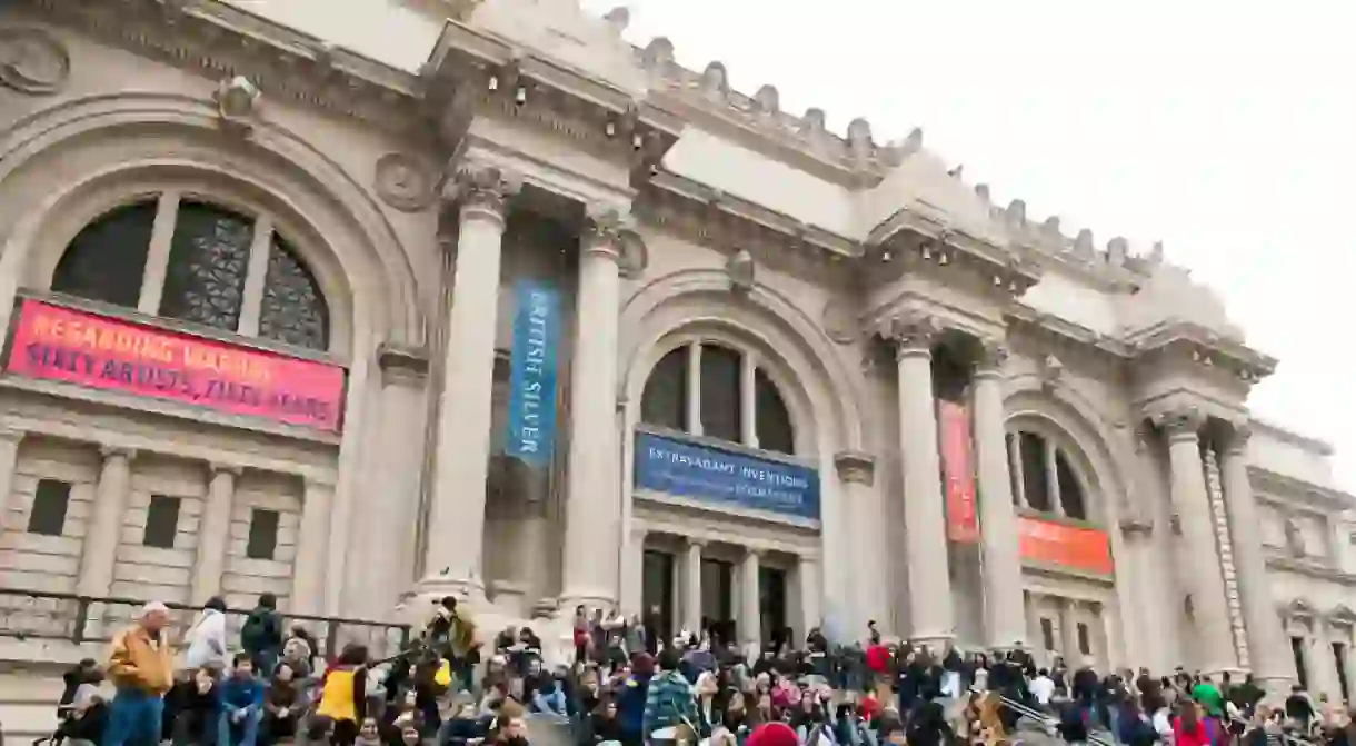 Entrance to the Metropolitan Museum in New York City