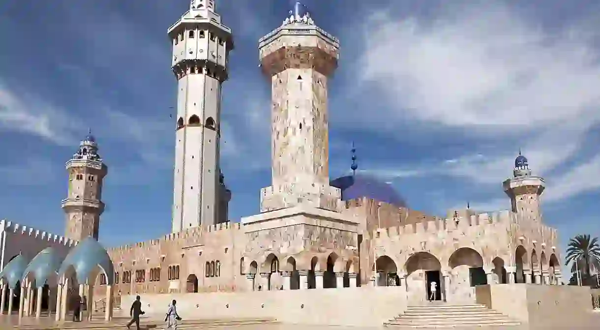 The Mosque of Touba is the destination of the Grand Magal of Touba, an annual pilgrimage