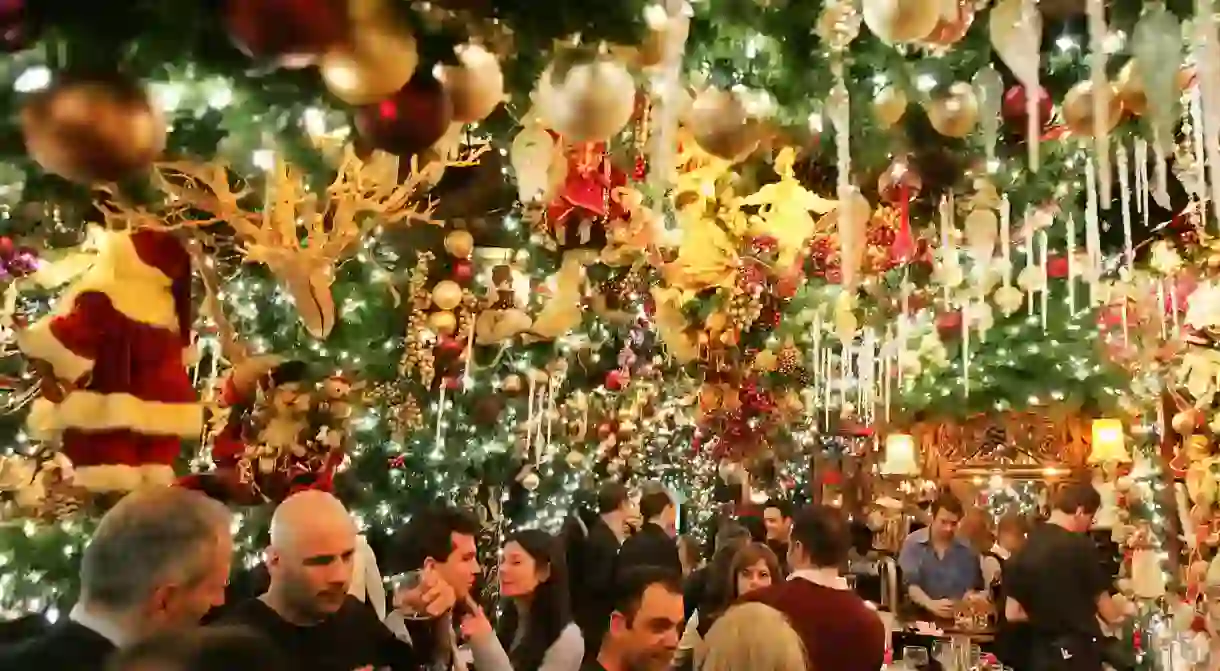 Rolfs in Manhattan does not hold back when it comes to Christmas decorations