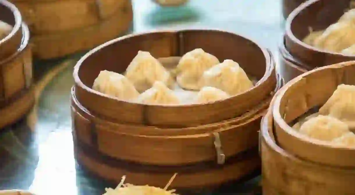 Xiaolongbao, soup dumplings in Shanghai.