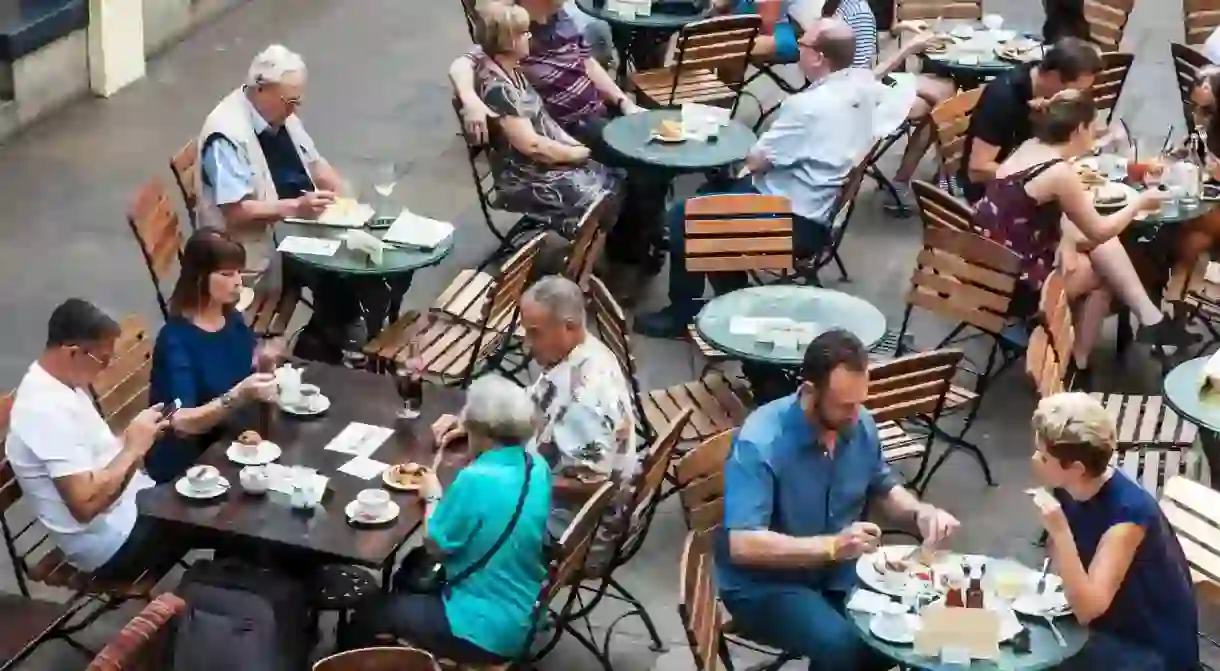 Covent Garden Market in London is a popular tourist hub