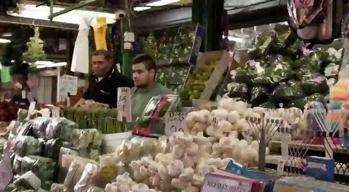 Vegan shoppers are spoiled for choice at Carmel Market in Tel Aviv