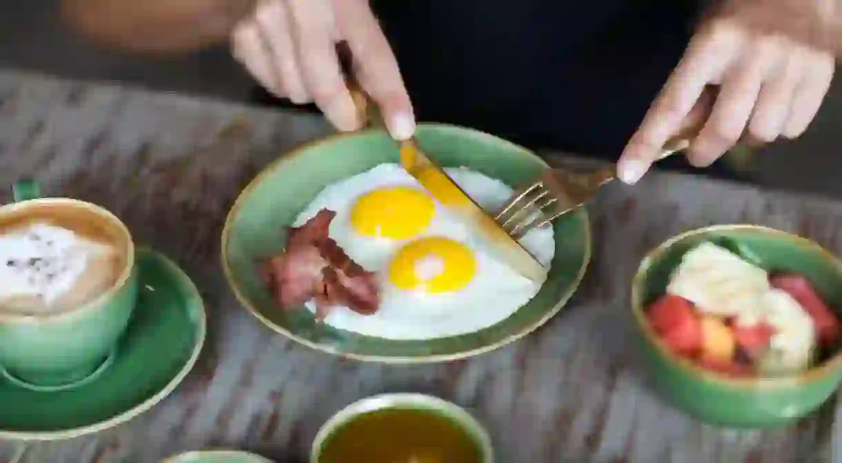 Fried egg is a British brunch favourite