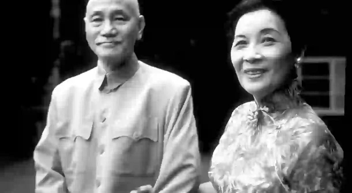 Soong Mei-ling (Madame Chiang Kai-shek) with her husband, Generalissimo Chiang Kai-shek