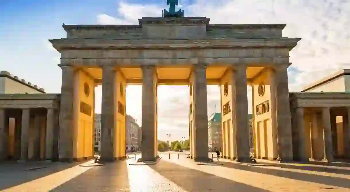 The Brandenburg Gate in Berlin, Germany.