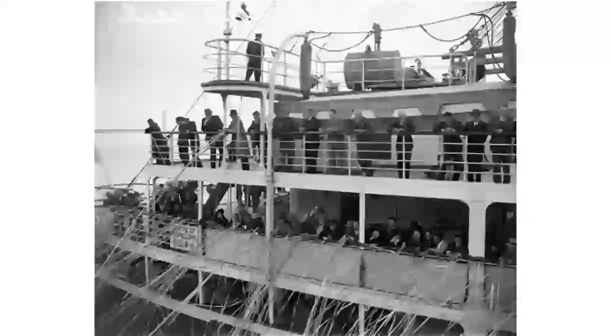 In 1940, Angel Island became ‘home’ for 512 German crew members from the luxury liner, Columbus