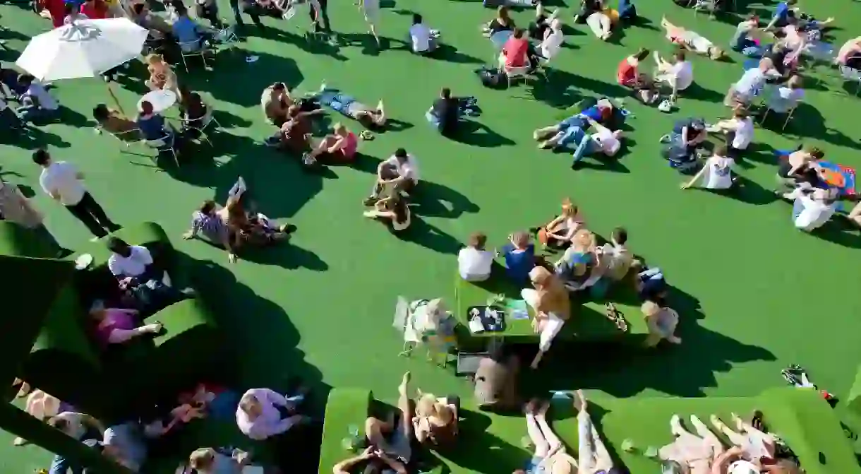 This space by the Royal National Theatre is a good place to hang out in summer