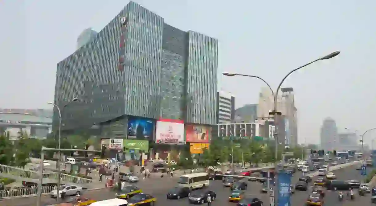 Zhongguancun e-Plaza stands tall in Beijing, China