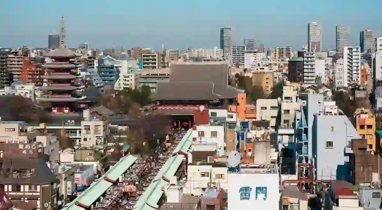 Sensōji Temple was completed in 645CE