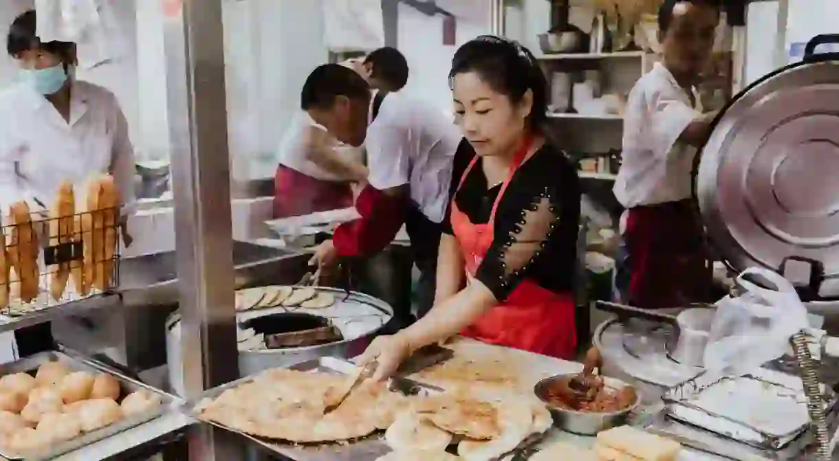 The Zhang family has been serving the Four Heavenly Kings breakfast for decades