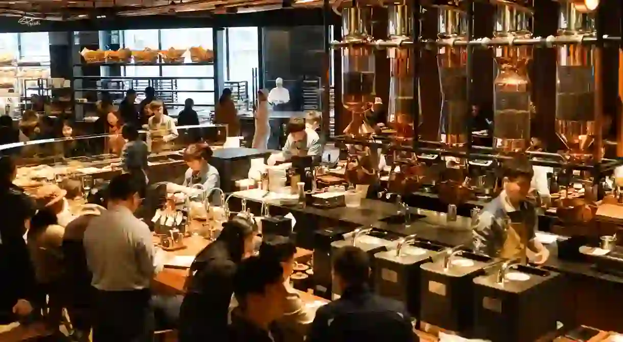 Shanghai is home to one of the largest Starbucks branches in the world