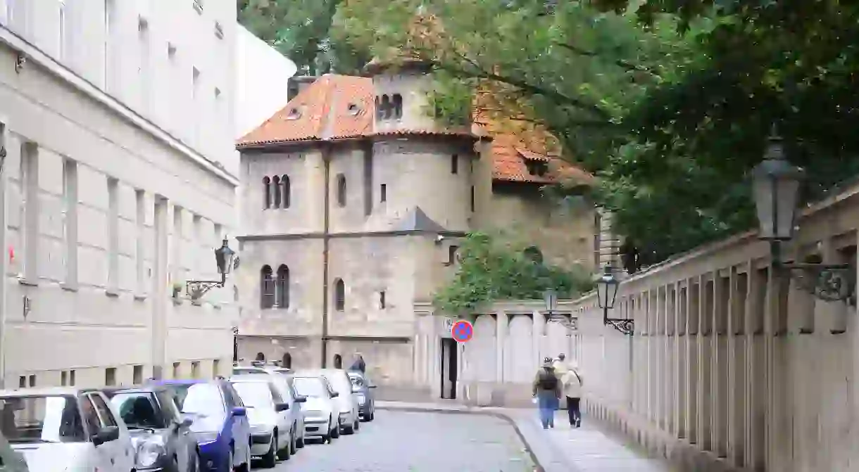 A quiet street in the Jewish Quarter of Prague