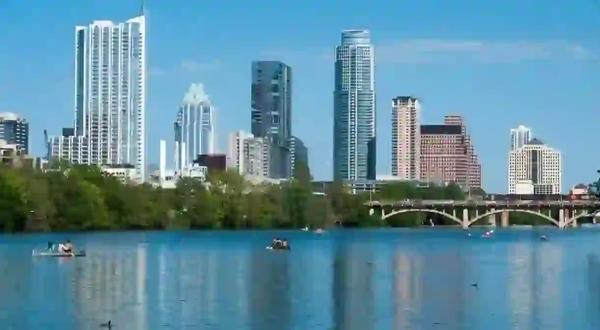 Austin skyline from Zilker Park