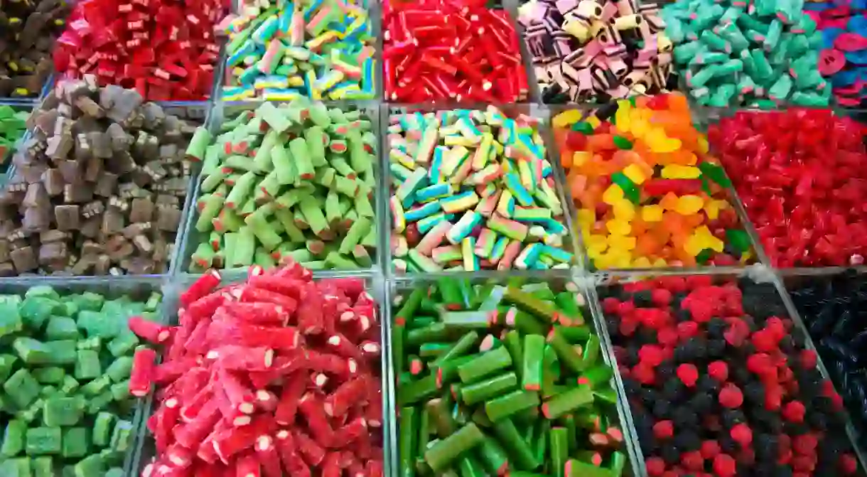 A sweet stall in the Machane Yehuda Market