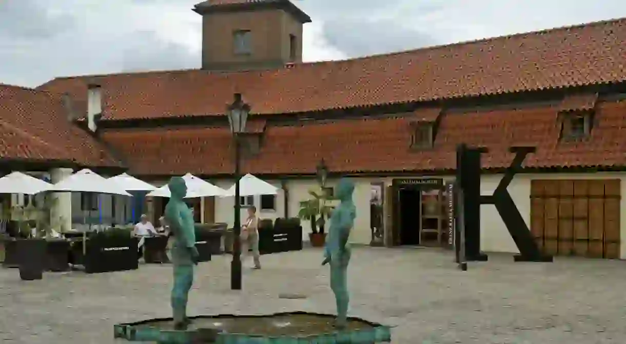 Franz Kafka museum courtyard