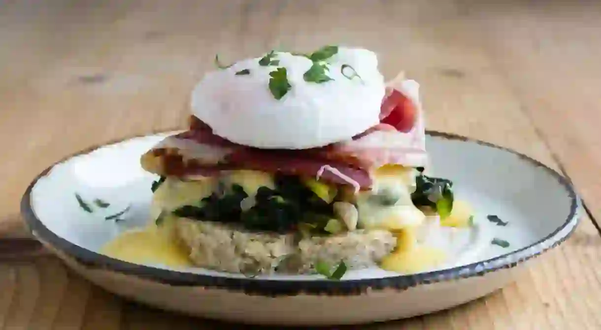 Eggs benedict is a great way to start the day