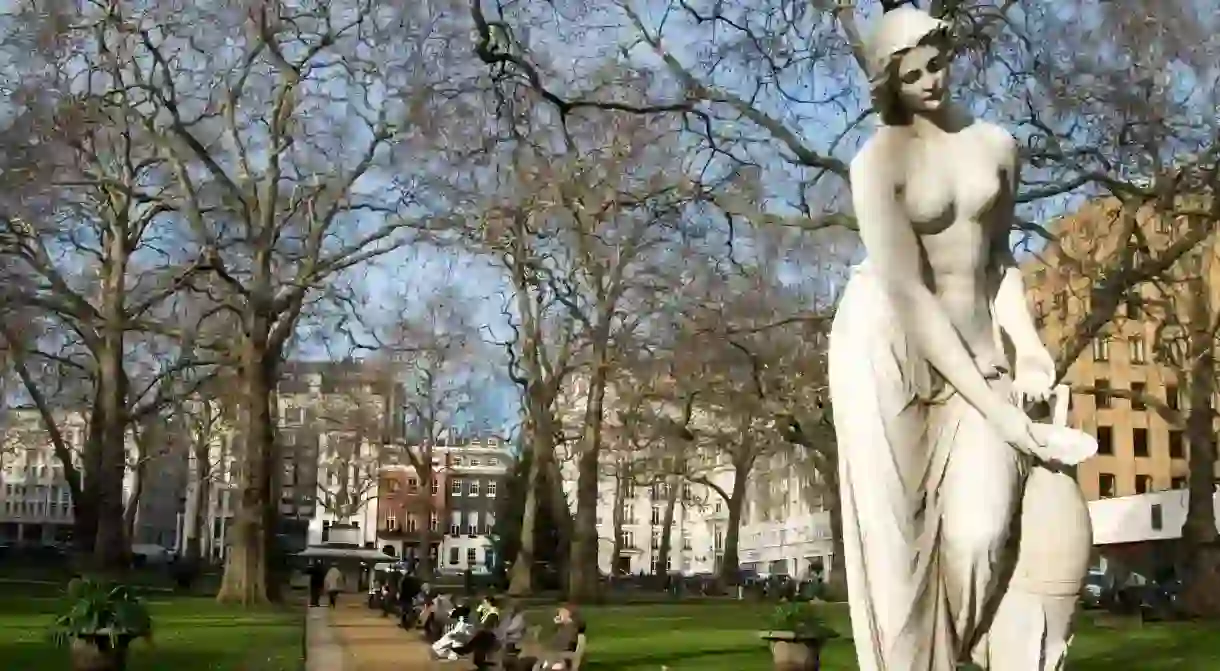 Berkeley Square Gardens, Mayfair, London.