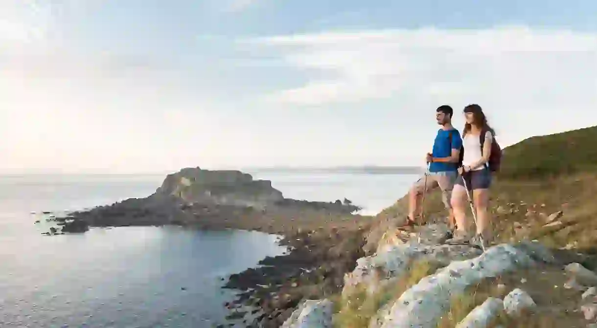 Hiking on the peninsula of Kermorvan