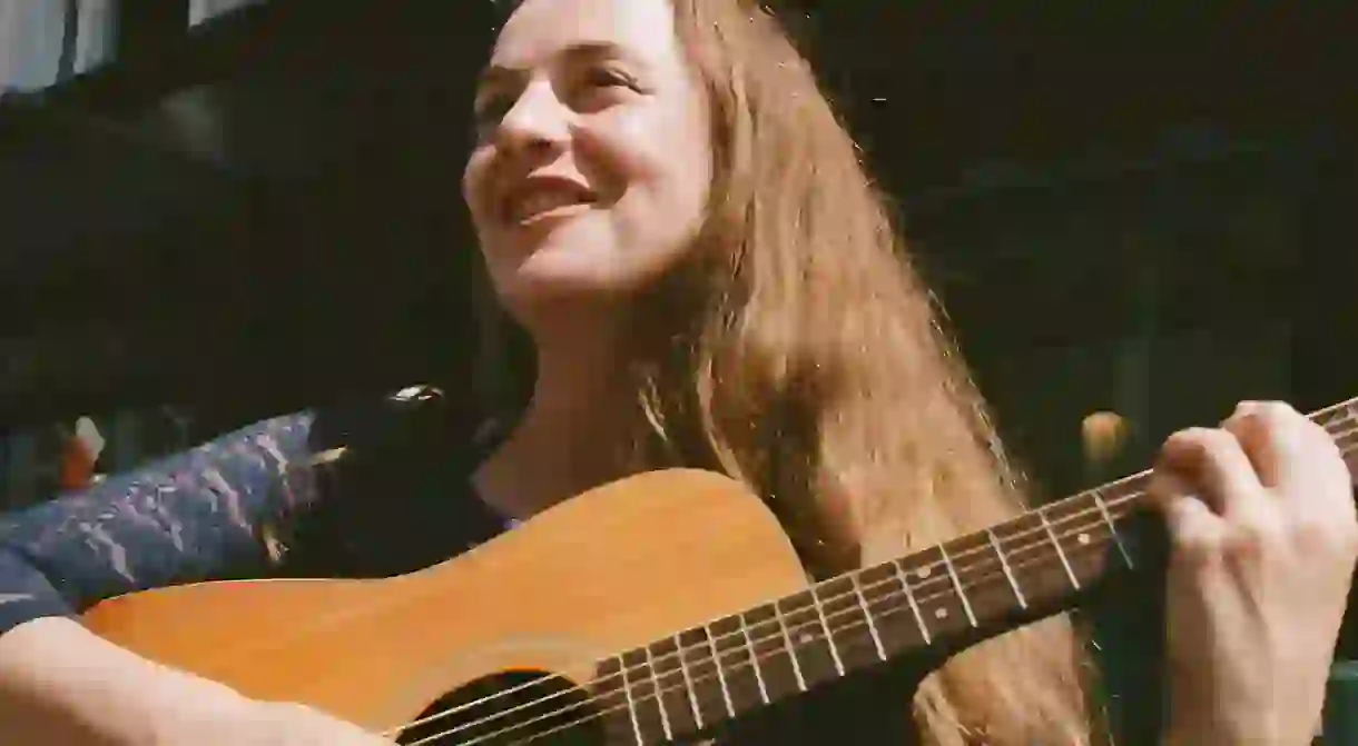 Grafton Street in Dublin is brimming with talented buskers, including Marie Keane