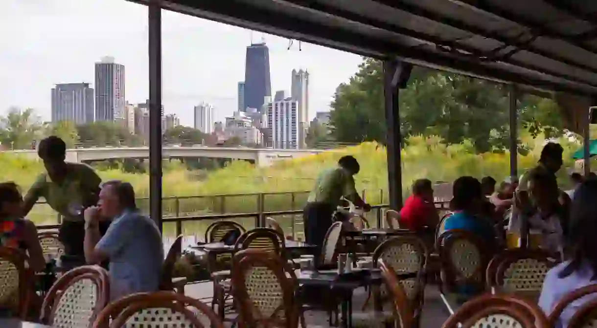 Take in the lovely view with your meal at North Pond