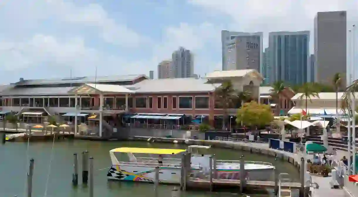 Head to Bayside Marketplace, overlooking Biscayne Bay