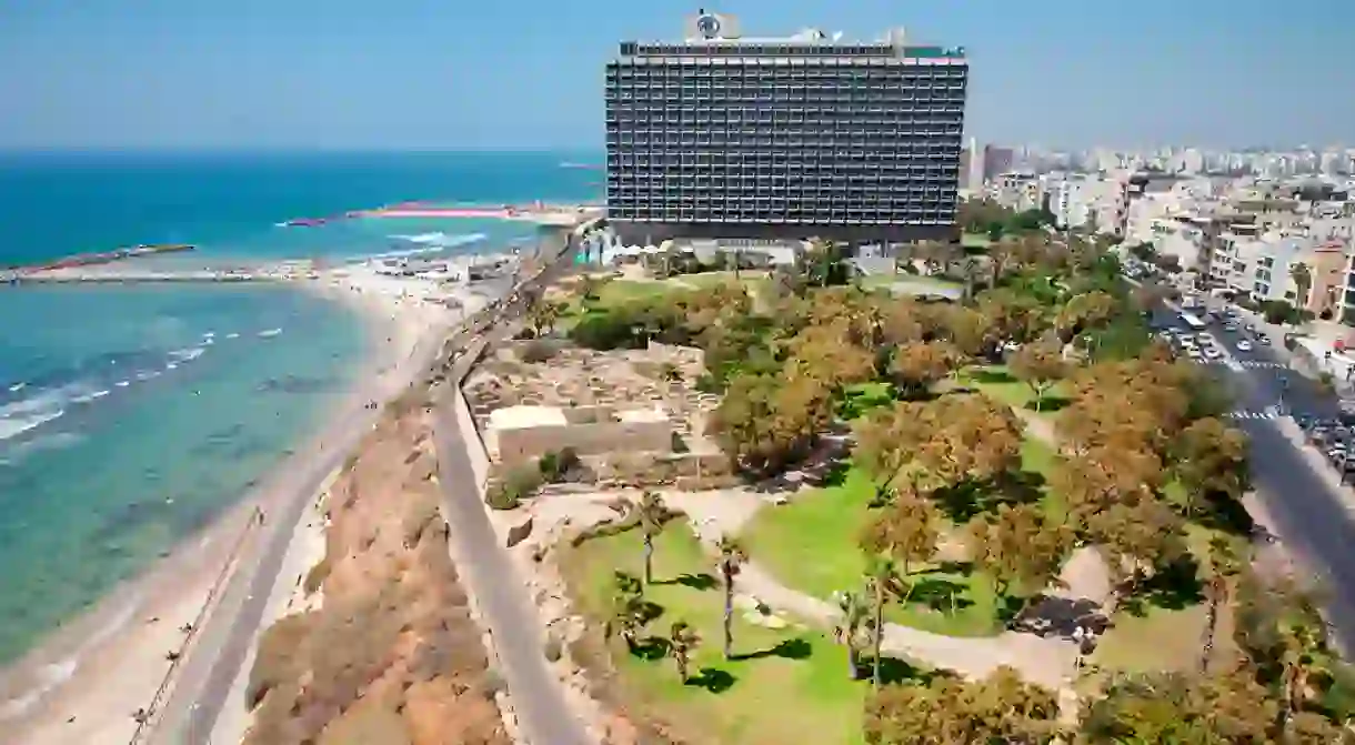 Hilton Hotel and Independence Park, Hayarkon Street, Tel Aviv, Israel