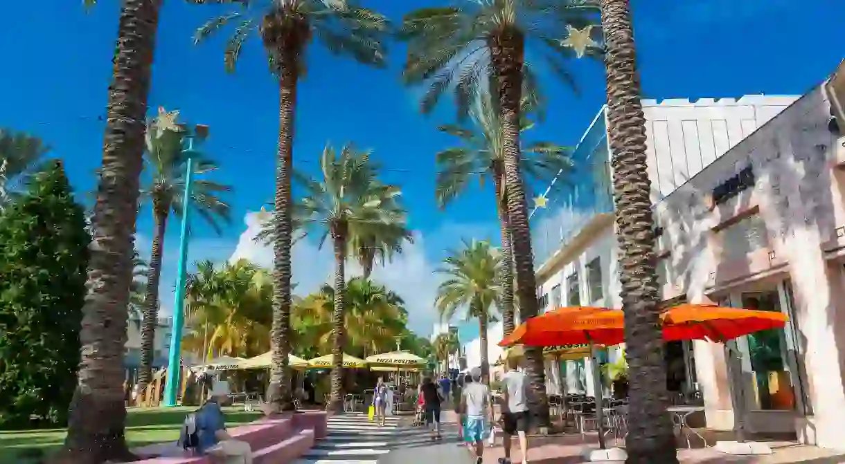 It’s another beautiful day for drinking coffee in South Beach