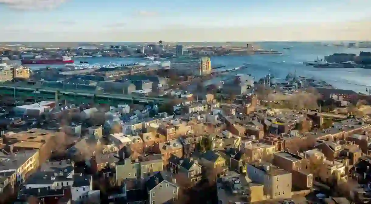 View of Boston from Bunker Hill Monument