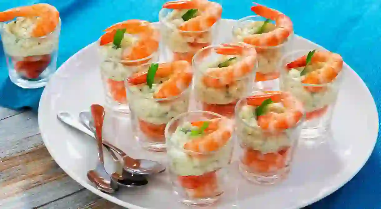 The shrimp cocktail is a classic dish with Las Vegas origins.