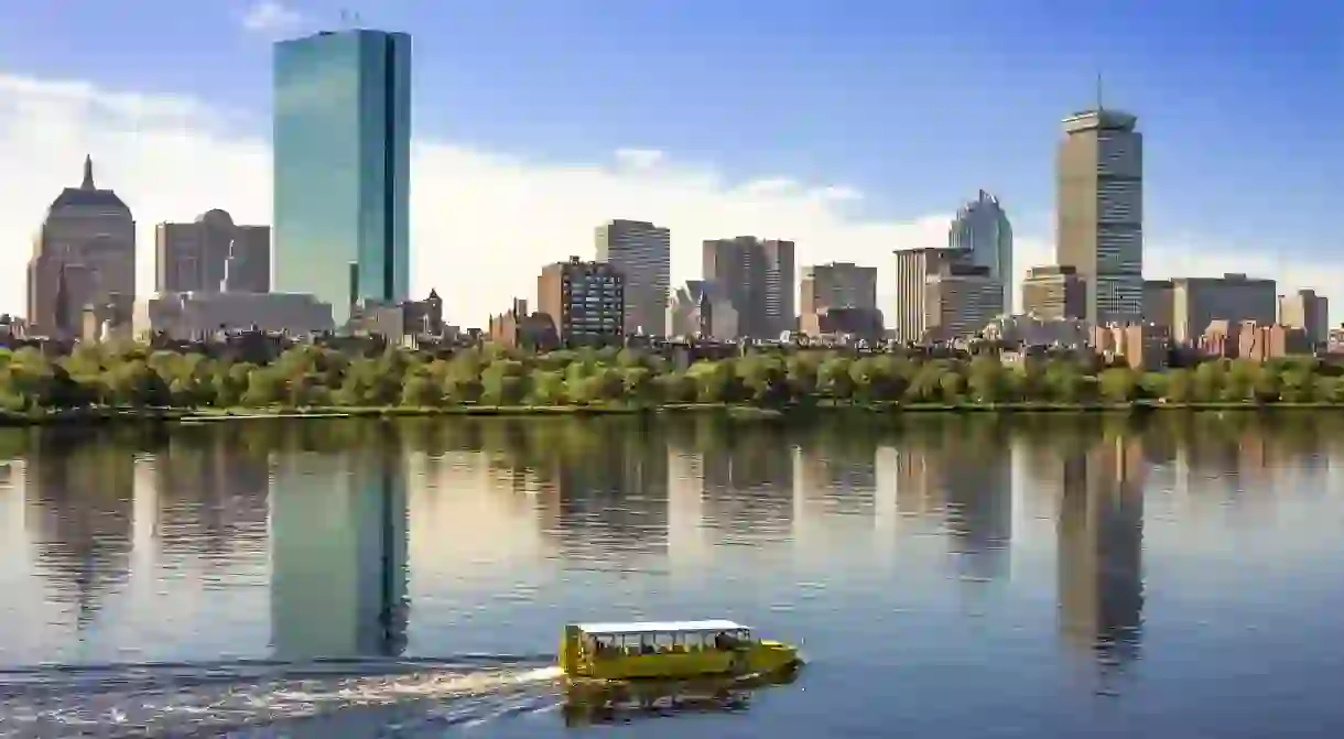 Boston Duck Tours takes visitors on an 80-minute tour of Boston