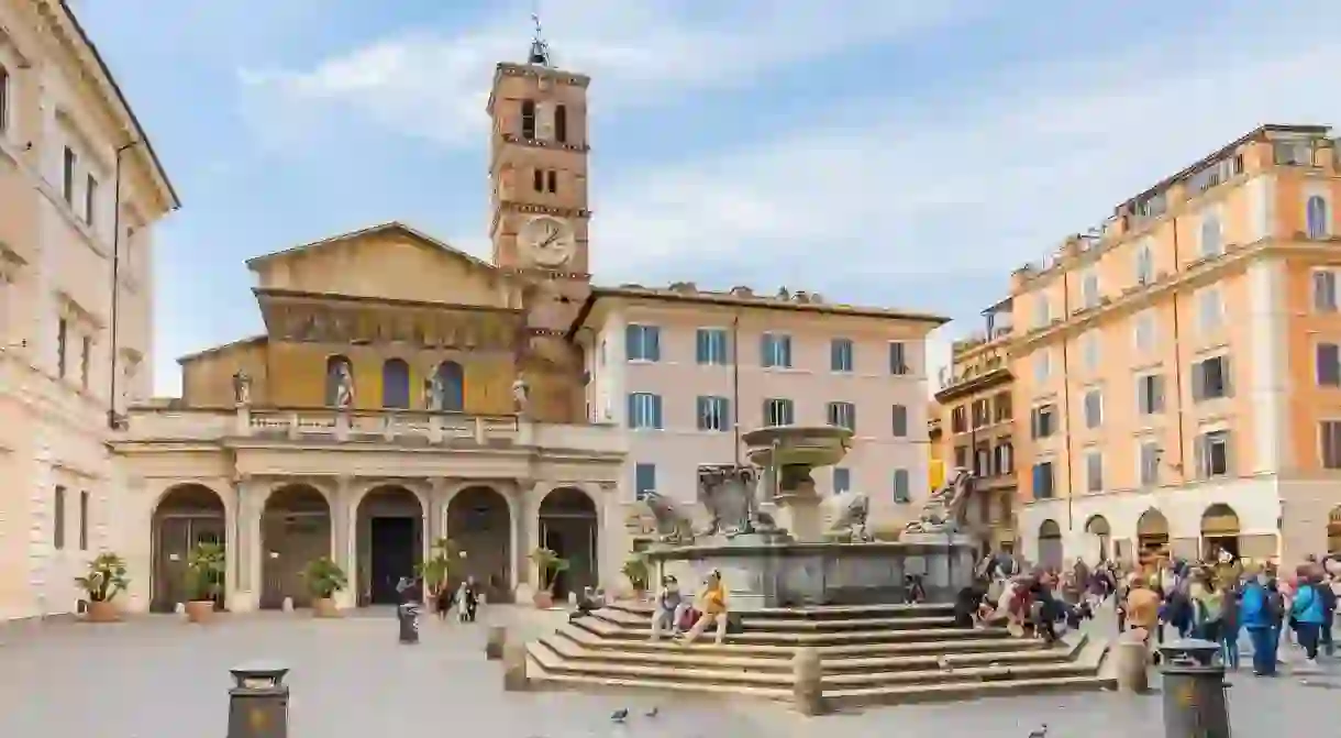 The Basilica di Santa Maria in Trastevere dates back to the third century