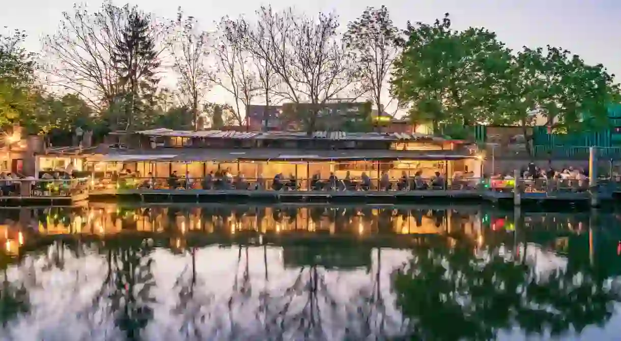 Freischwimmer’s waterside location provides a relaxing dining experience