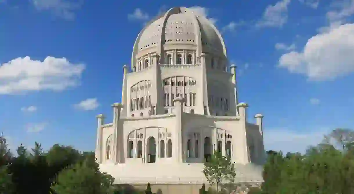 The Bahá’í House of Worship in Wilmette, Illinois, is the oldest temple of its kind in the world