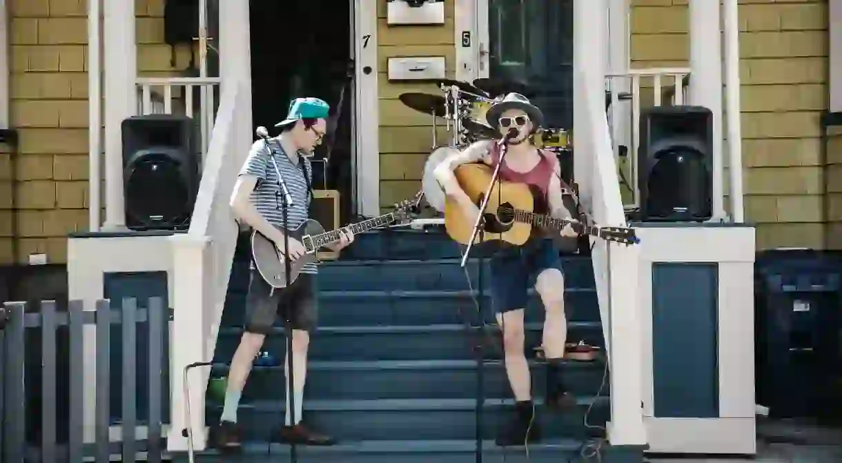 The first Porchfest in Jamaica Plain took place in 2014