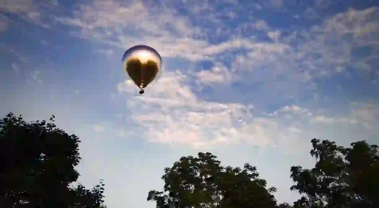 Aitken’s balloon adds a touch of whimsy to the skies