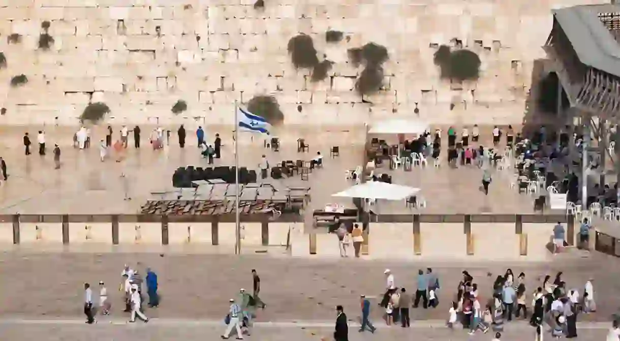 The Western Wall or Wailing Wall is one of the holiest sites in Jerusalem