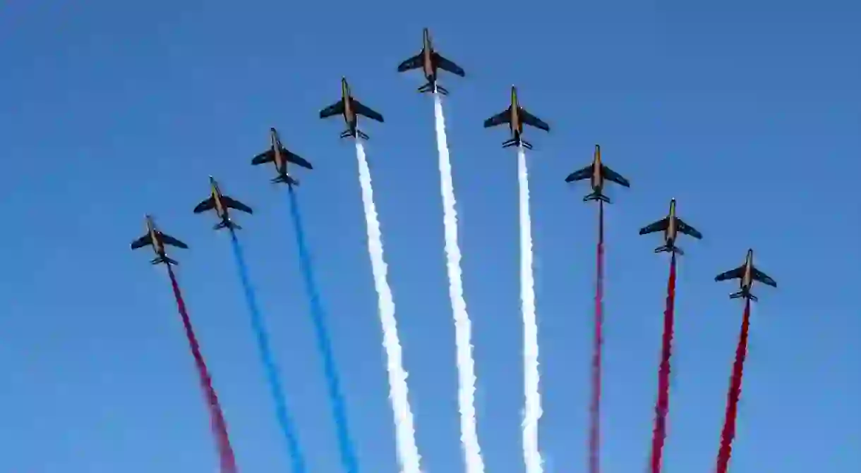 French jets mark Bastille Day in Paris in 2018