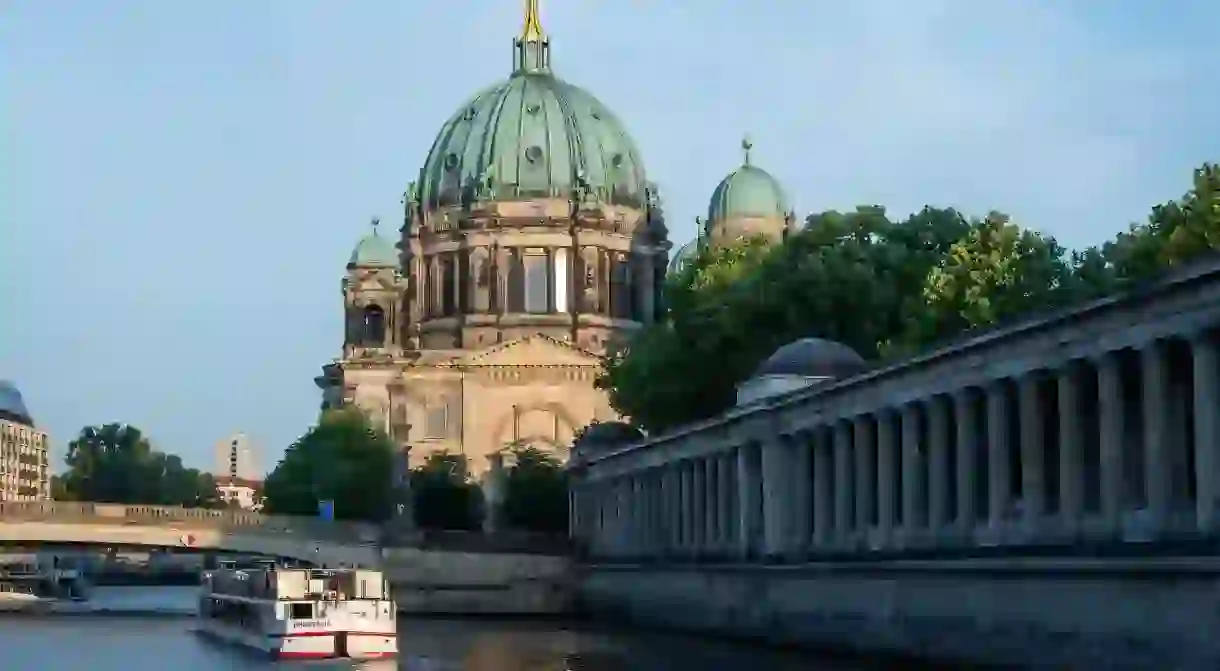 The Berlin Cathedral by the river Spree